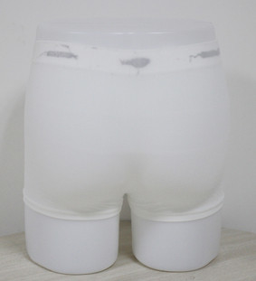 Wiederverwendbare weiche Spandex-Polyester-Maschen-Inkontinenz keucht Weiß für Männer